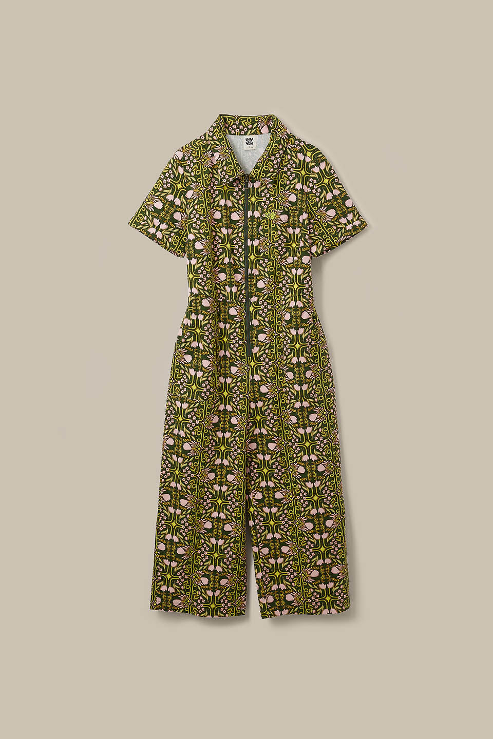 L.E Ragan - Cotton Jumpsuit in Graphics and Grain Artist & Yak