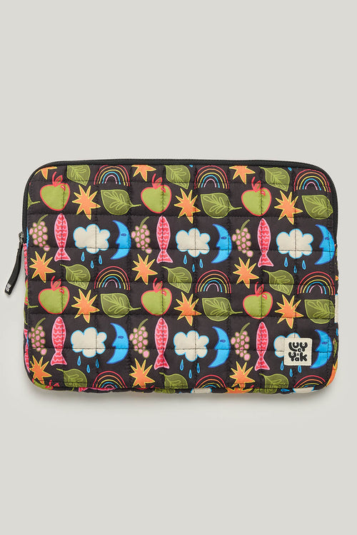 Emelien - 13" Laptop Case in Naive Shapes Print