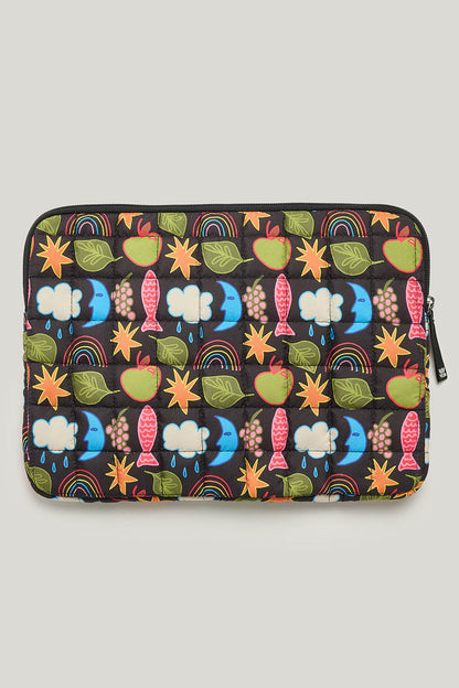 Emelien - 13" Laptop Case in Naive Shapes Print