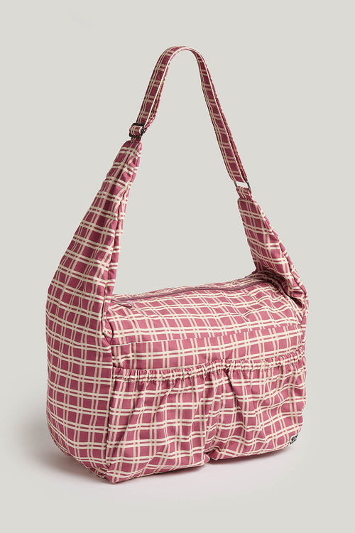 Liza - Crossbody Bag in Rose Deco Check