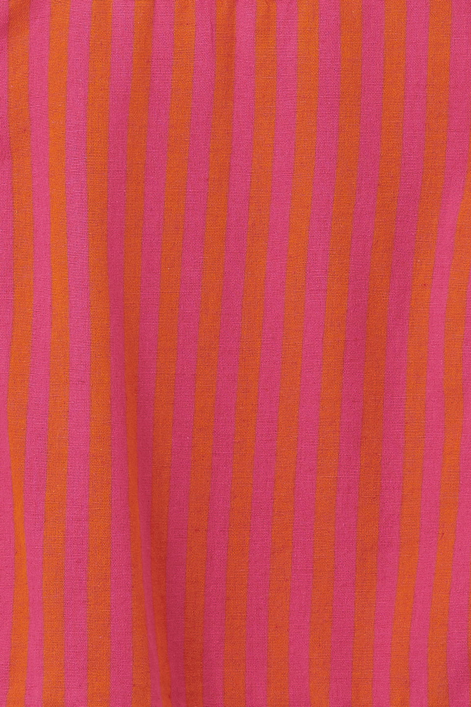 Oaxaca - Cotton Barrel Dungarees in Pink & Orange Stripe