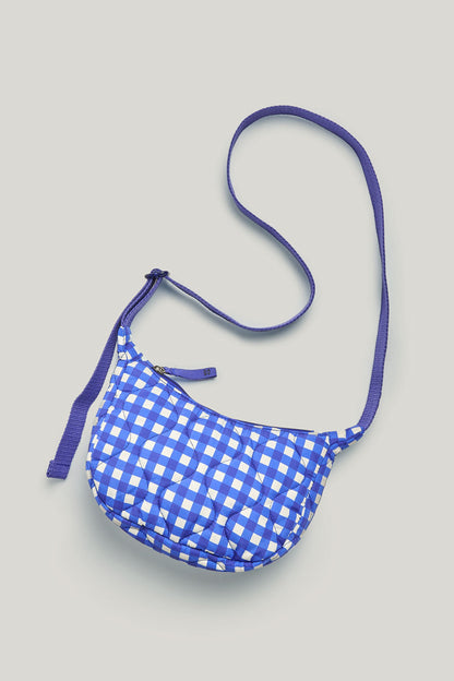 Reims - Crossbody Bag in Blue Gingham