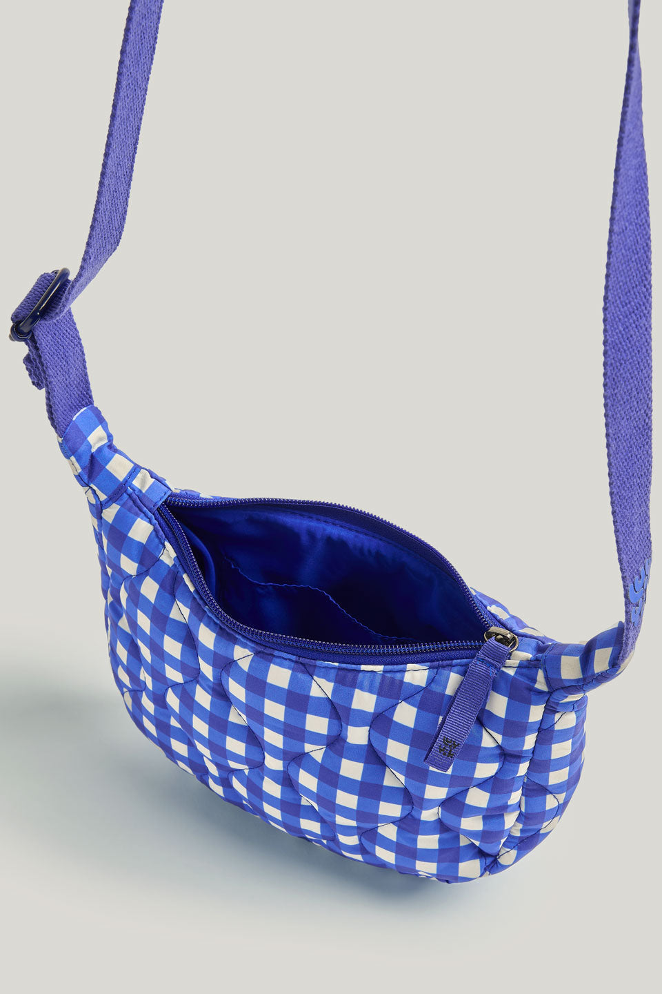 Reims - Crossbody Bag in Blue Gingham