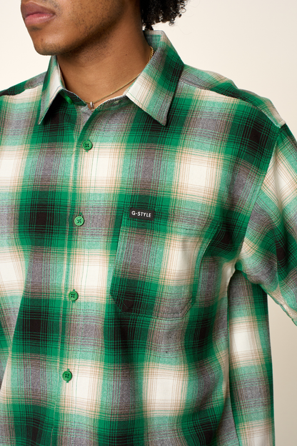 Plaid Short Sleeve Button Up Shirt