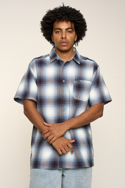 Plaid Short Sleeve Button Up Shirt