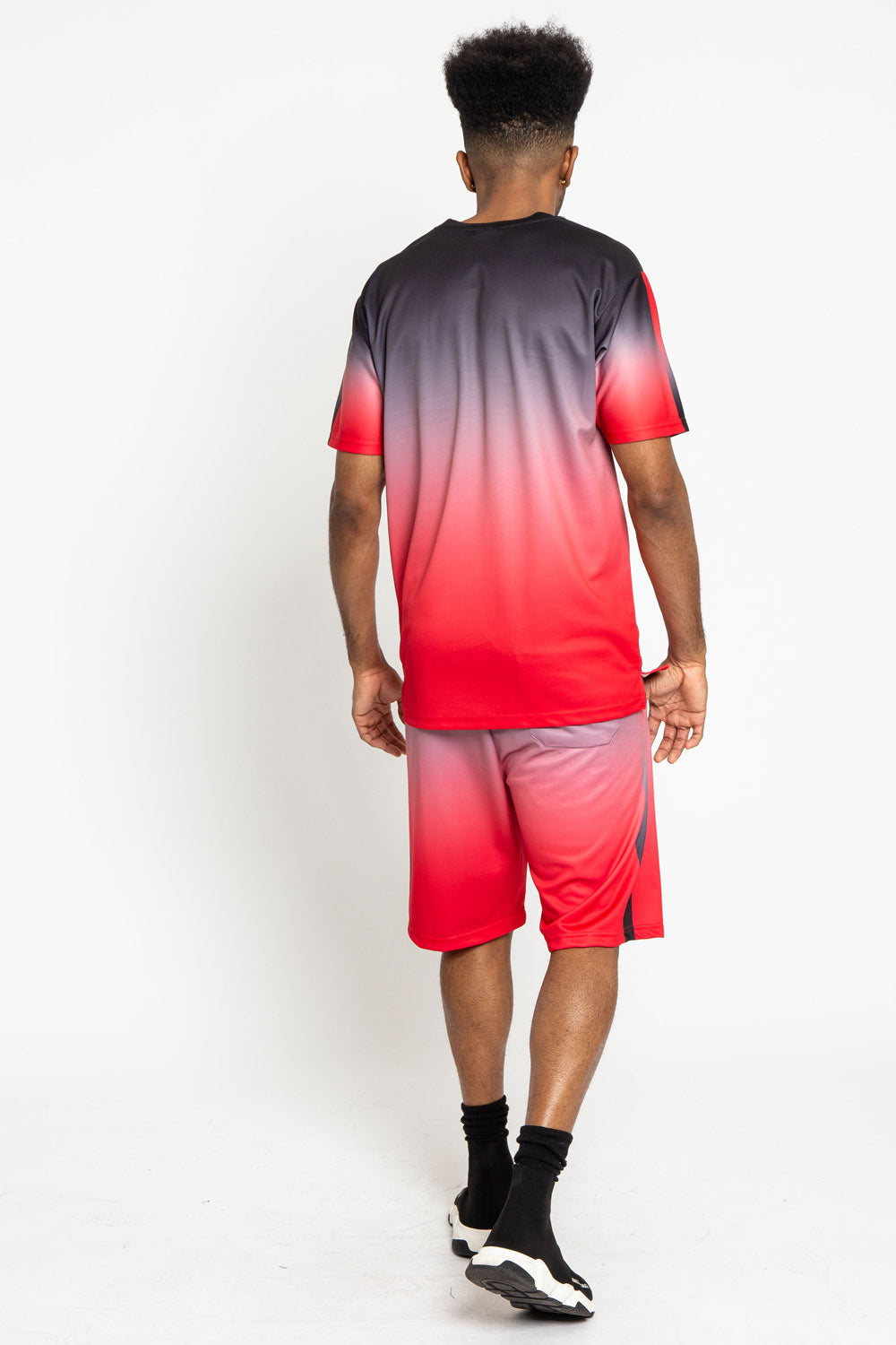 Gradient Ombre T-Shirt and Shorts Set