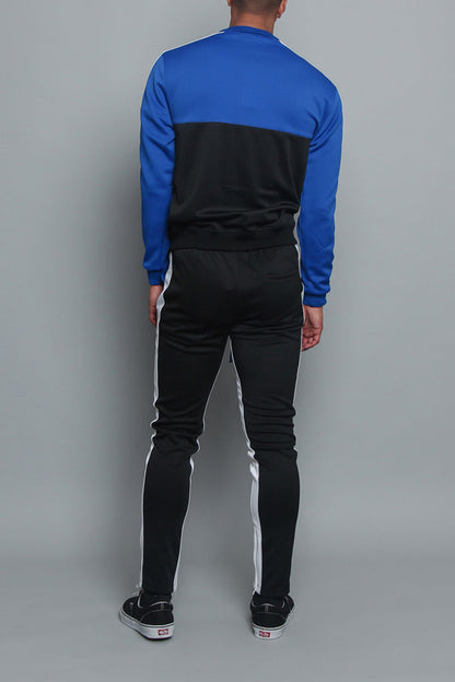 Tri-Colored Track Suit Set