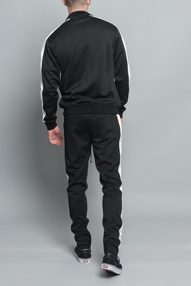 Tri Color Blocked Track Suit