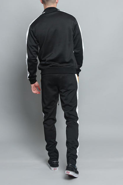 Tri Color Blocked Track Suit