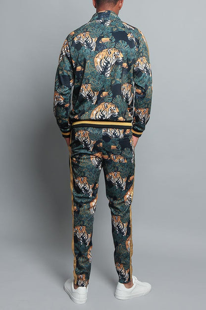 Royal Floral Tiger Track Suit