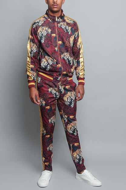 Royal Floral Tiger Track Suit