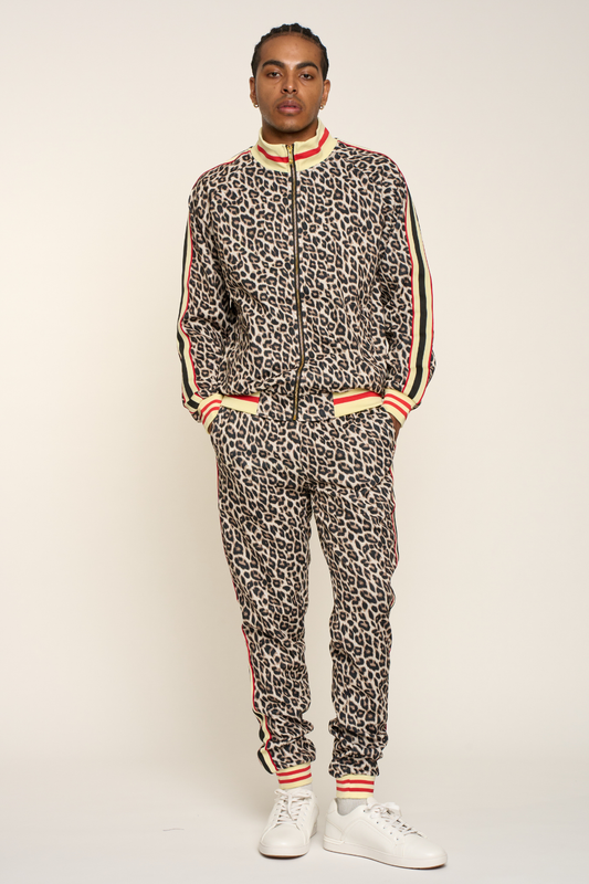 Leopard Track Suit Set