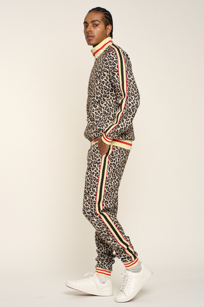Leopard Track Suit Set