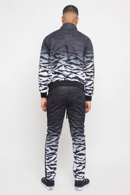 Ombre Gradient Tiger Stripe Tracksuit