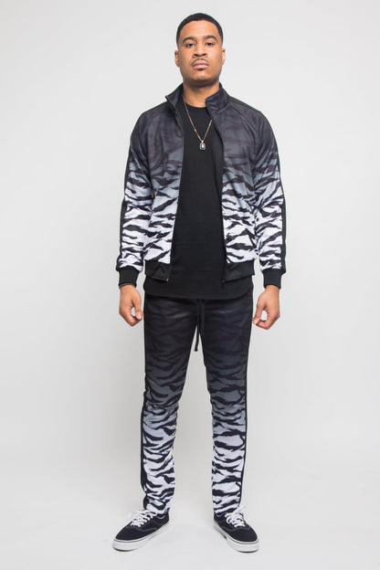 Ombre Gradient Tiger Stripe Tracksuit