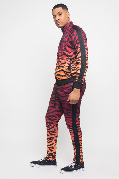 Ombre Gradient Tiger Stripe Tracksuit
