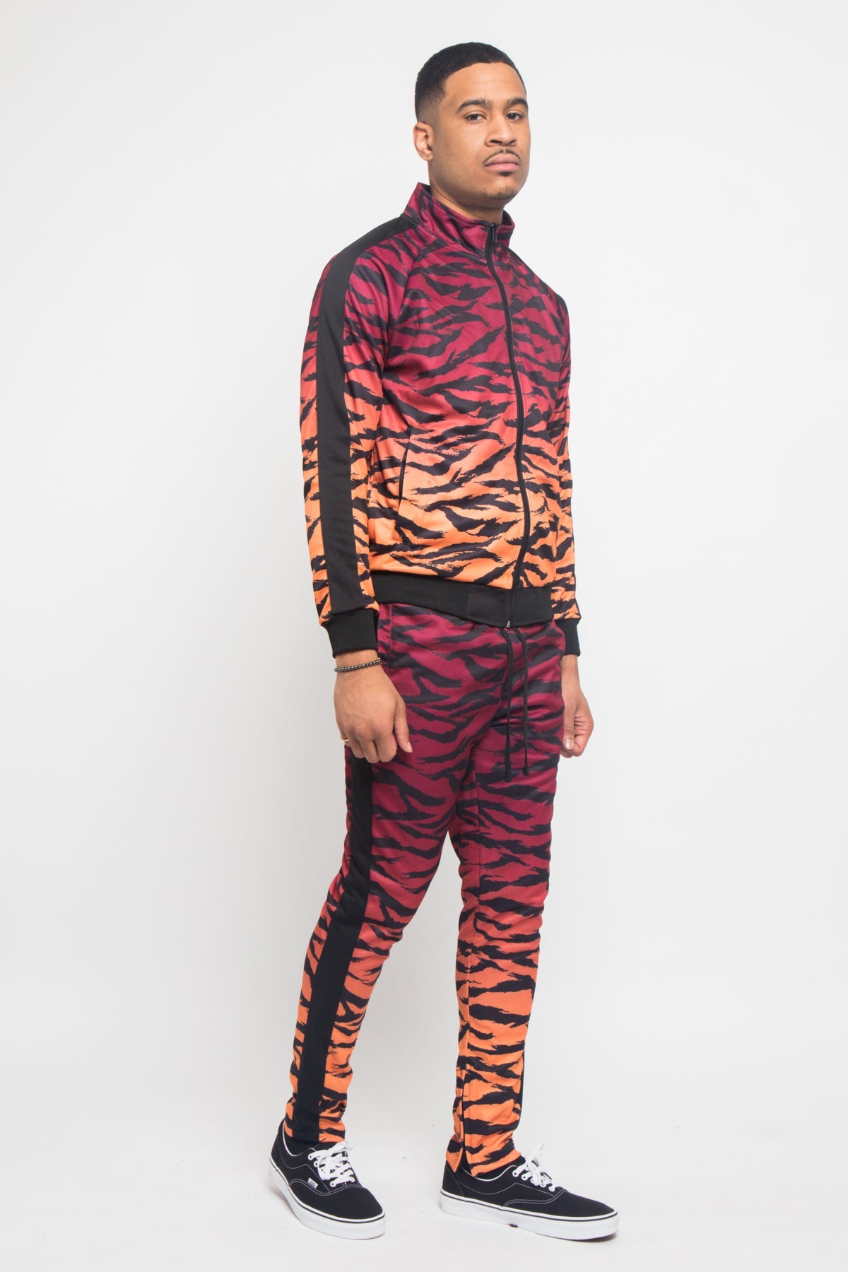 Ombre Gradient Tiger Stripe Tracksuit