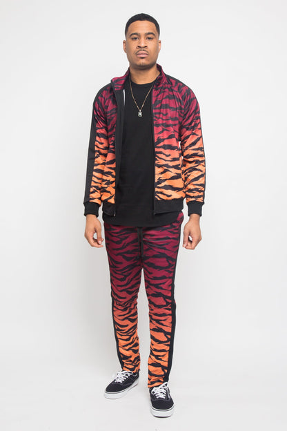 Ombre Gradient Tiger Stripe Tracksuit
