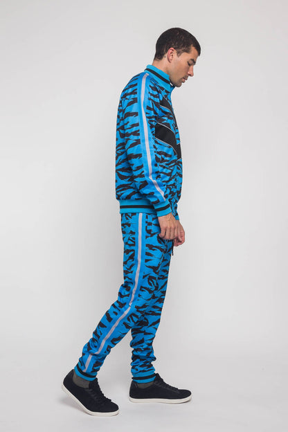 Reflective Tape Tiger Stripe Tracksuit