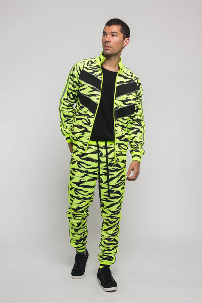 Reflective Tape Tiger Stripe Tracksuit