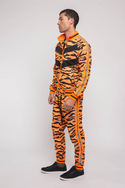 Reflective Tape Tiger Stripe Tracksuit