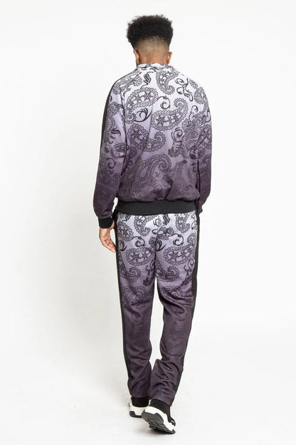 Paisley Gradient Ombre Track Suit Set
