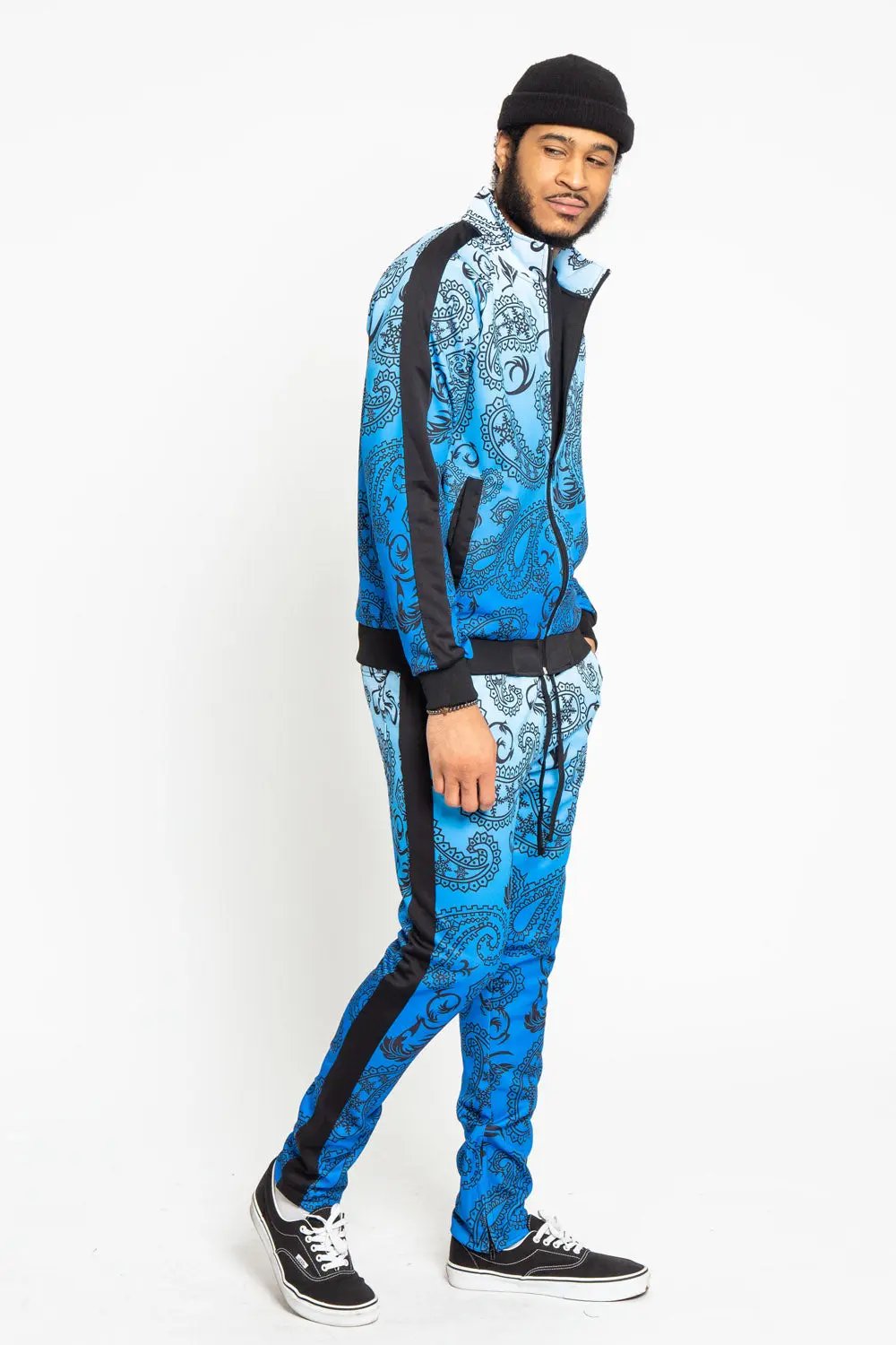 Paisley Gradient Ombre Track Suit Set