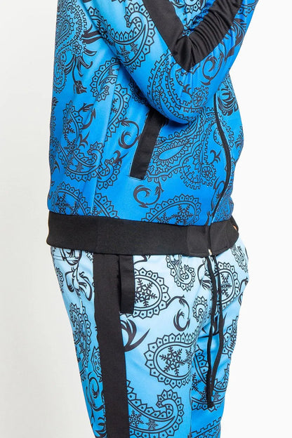 Paisley Gradient Ombre Track Suit Set