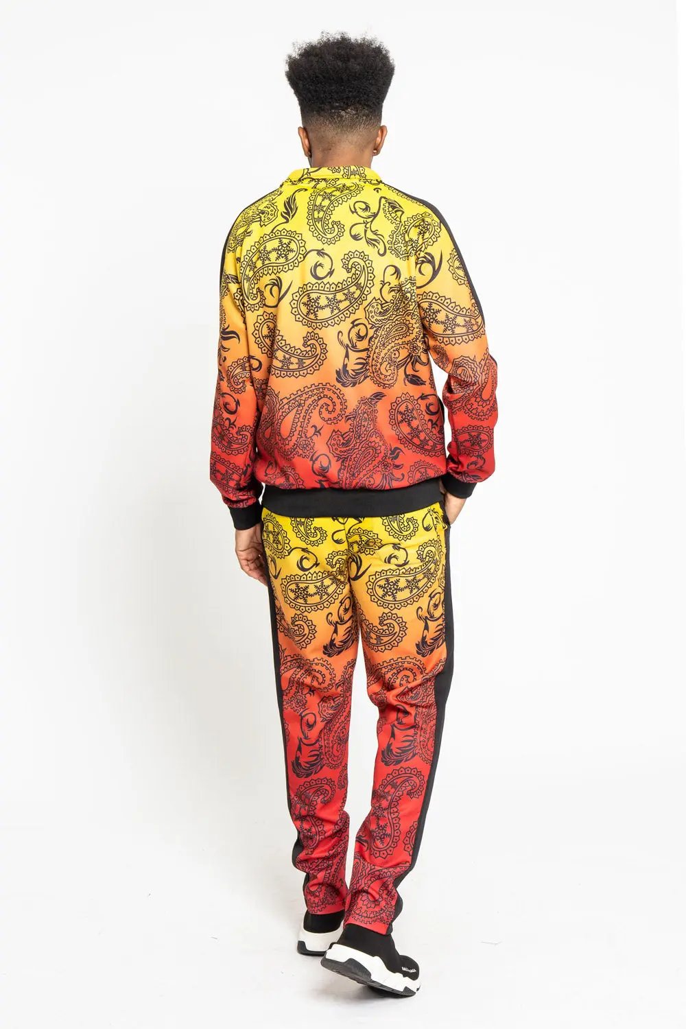 Paisley Gradient Ombre Track Suit Set
