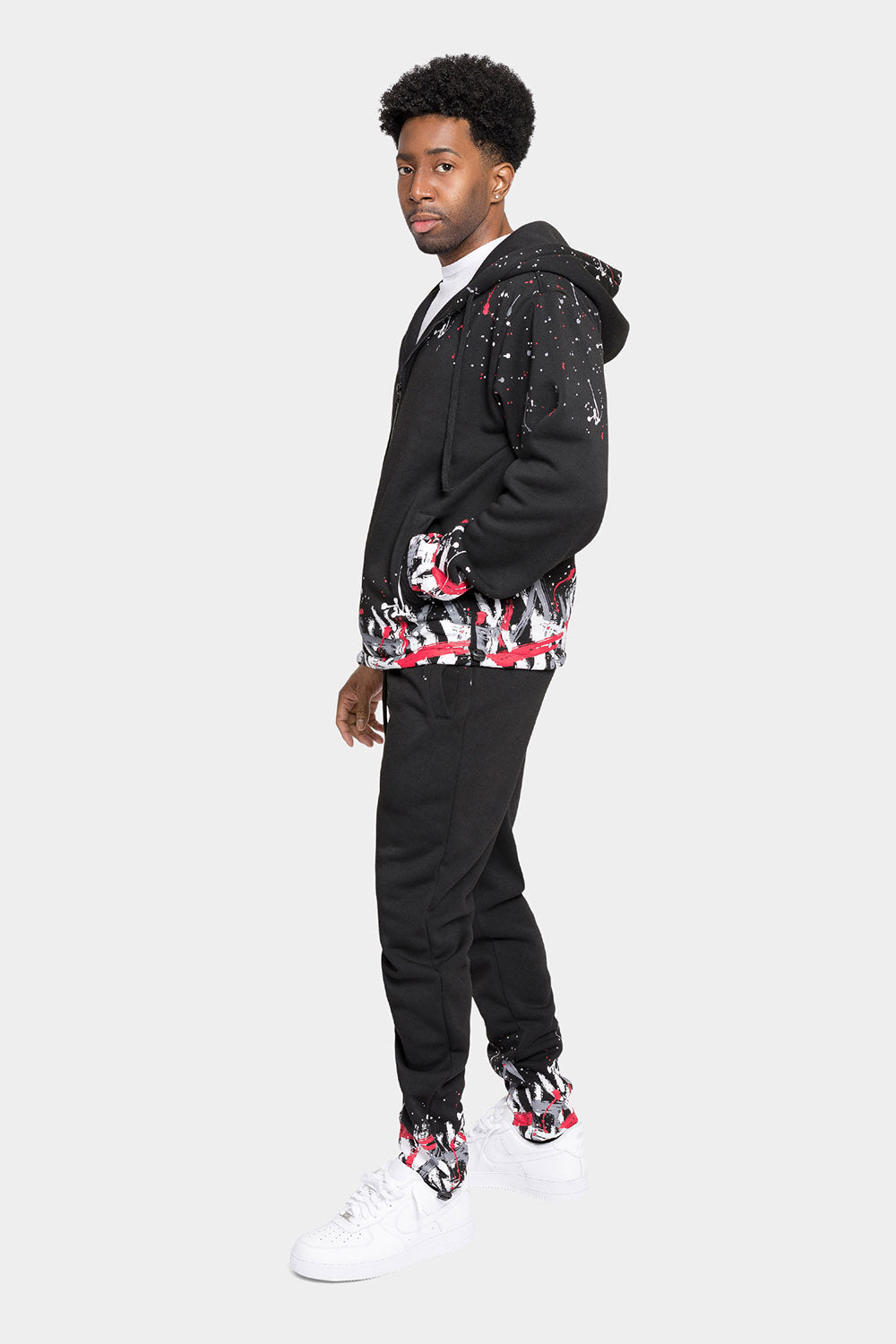 Paint Splatter Fleece Tracksuit