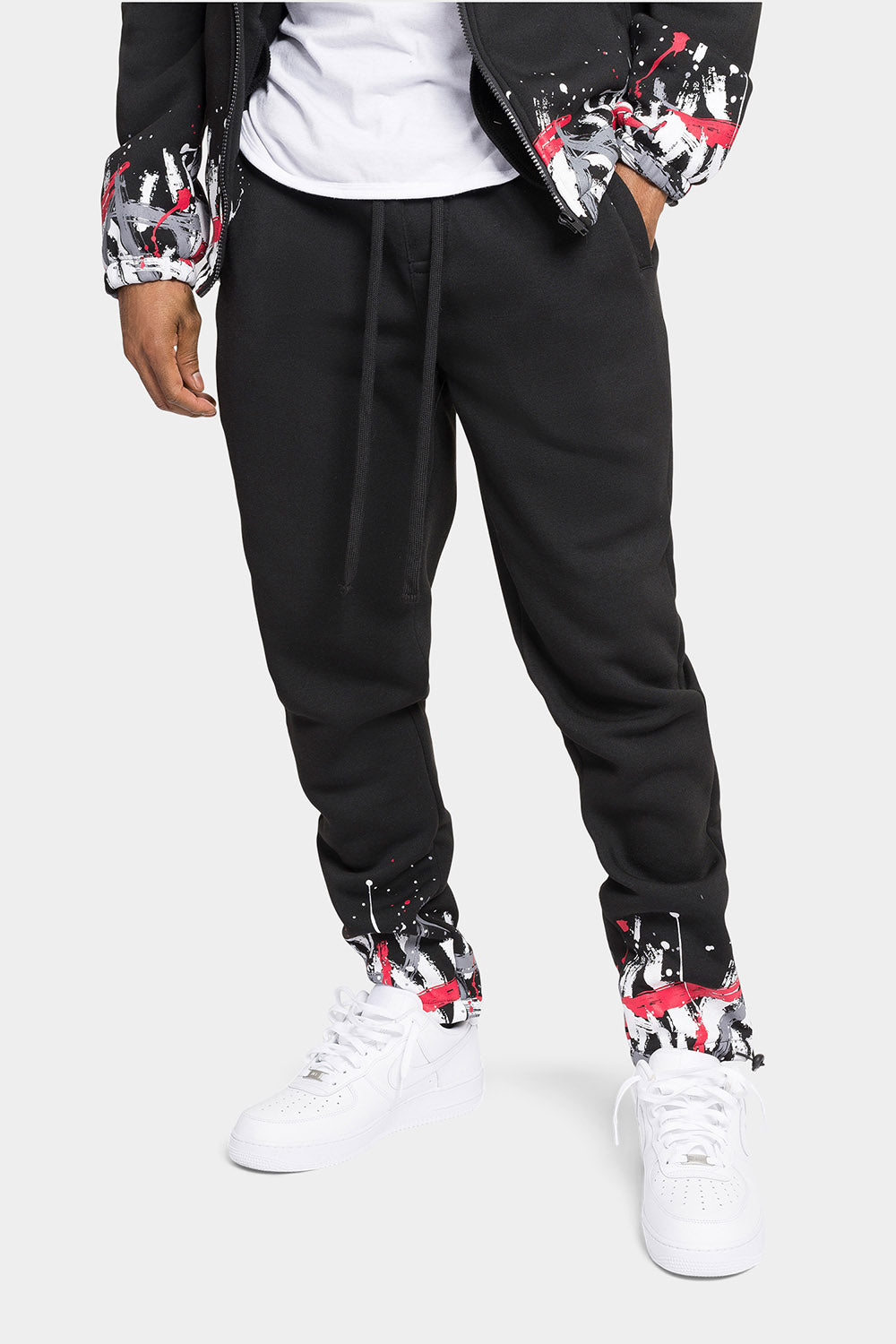 Paint Splatter Fleece Tracksuit
