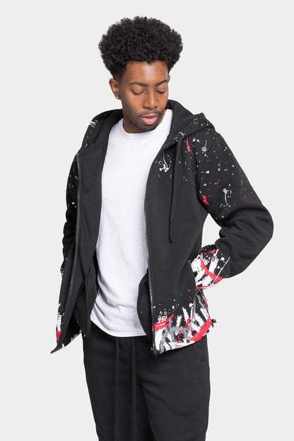 Paint Splatter Fleece Tracksuit