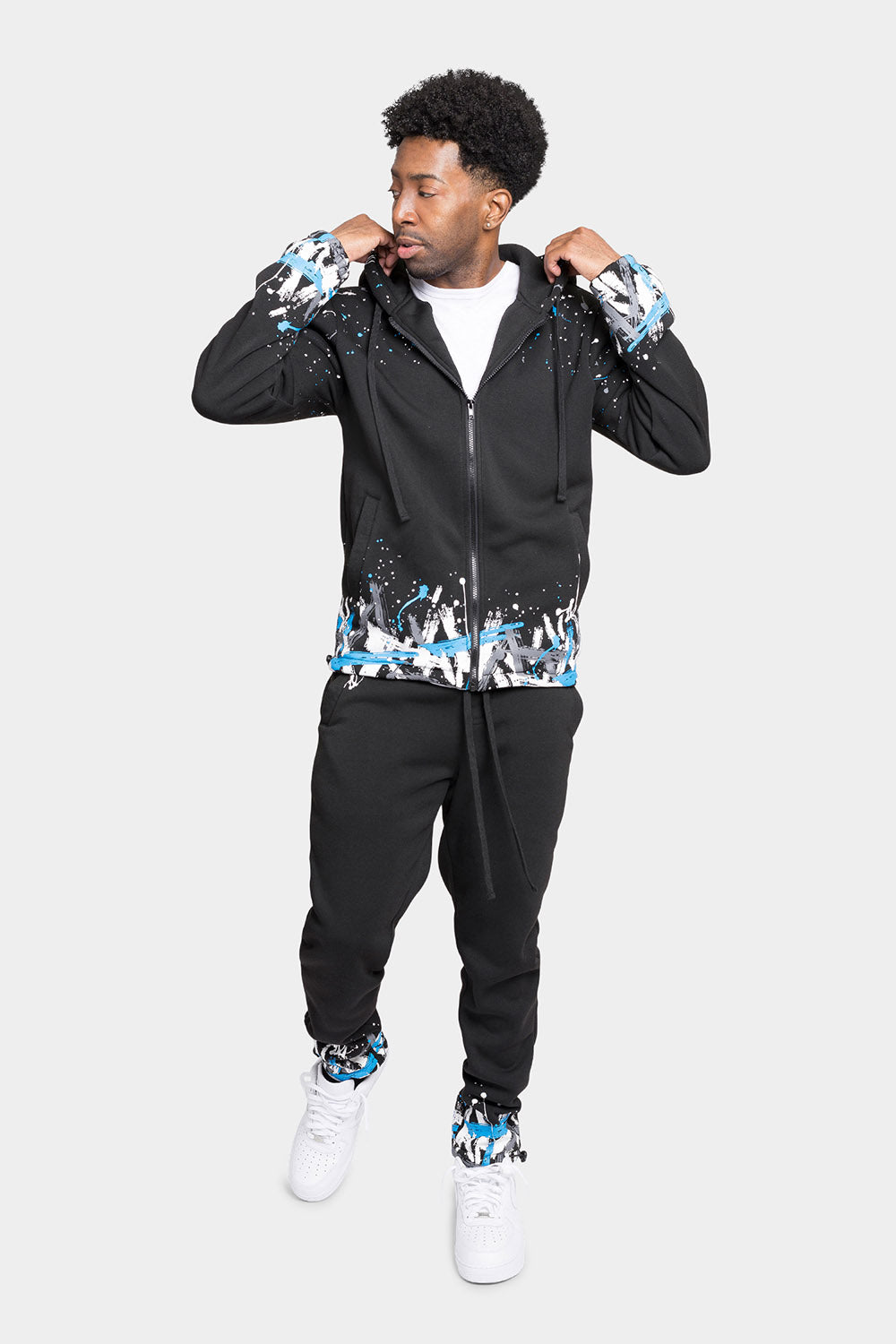 Paint Splatter Fleece Tracksuit