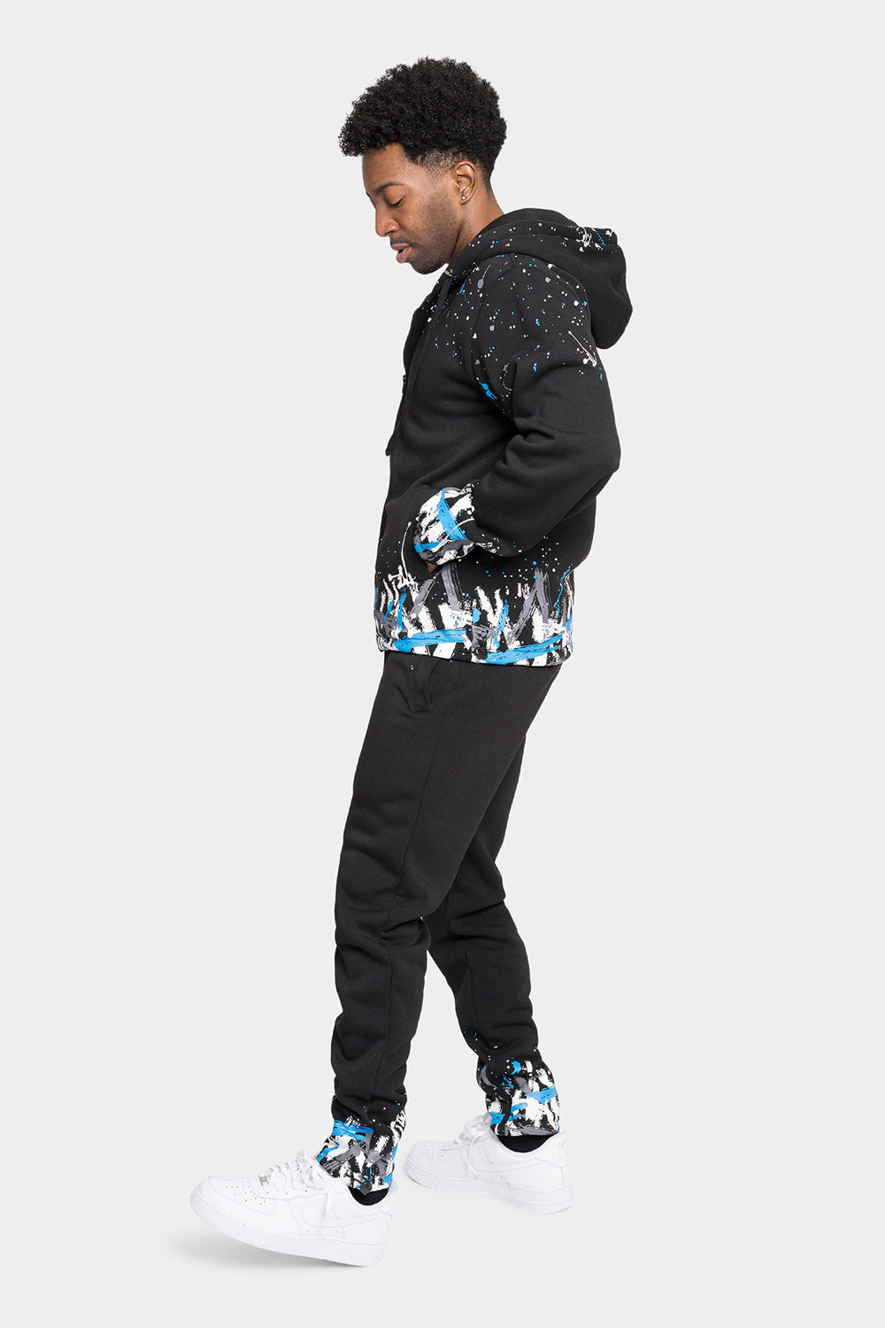 Paint Splatter Fleece Tracksuit