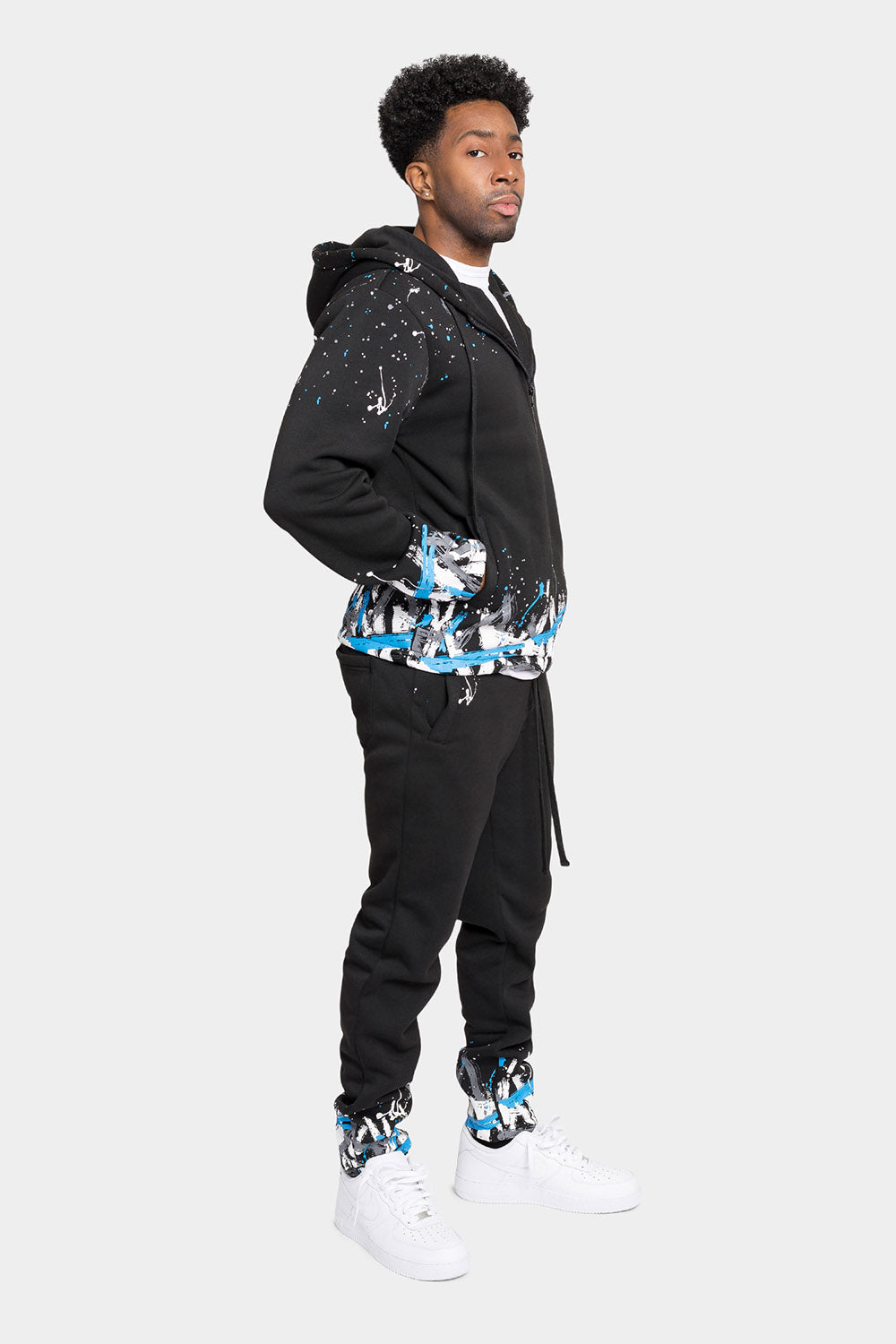 Paint Splatter Fleece Tracksuit