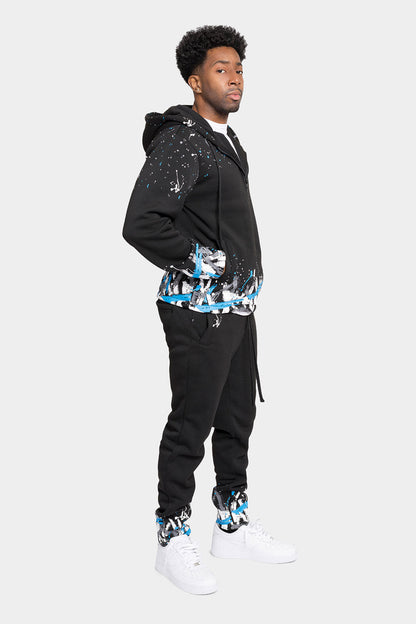 Paint Splatter Fleece Tracksuit