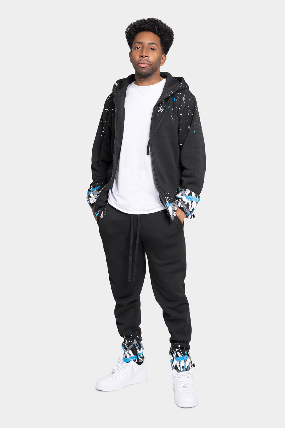 Paint Splatter Fleece Tracksuit