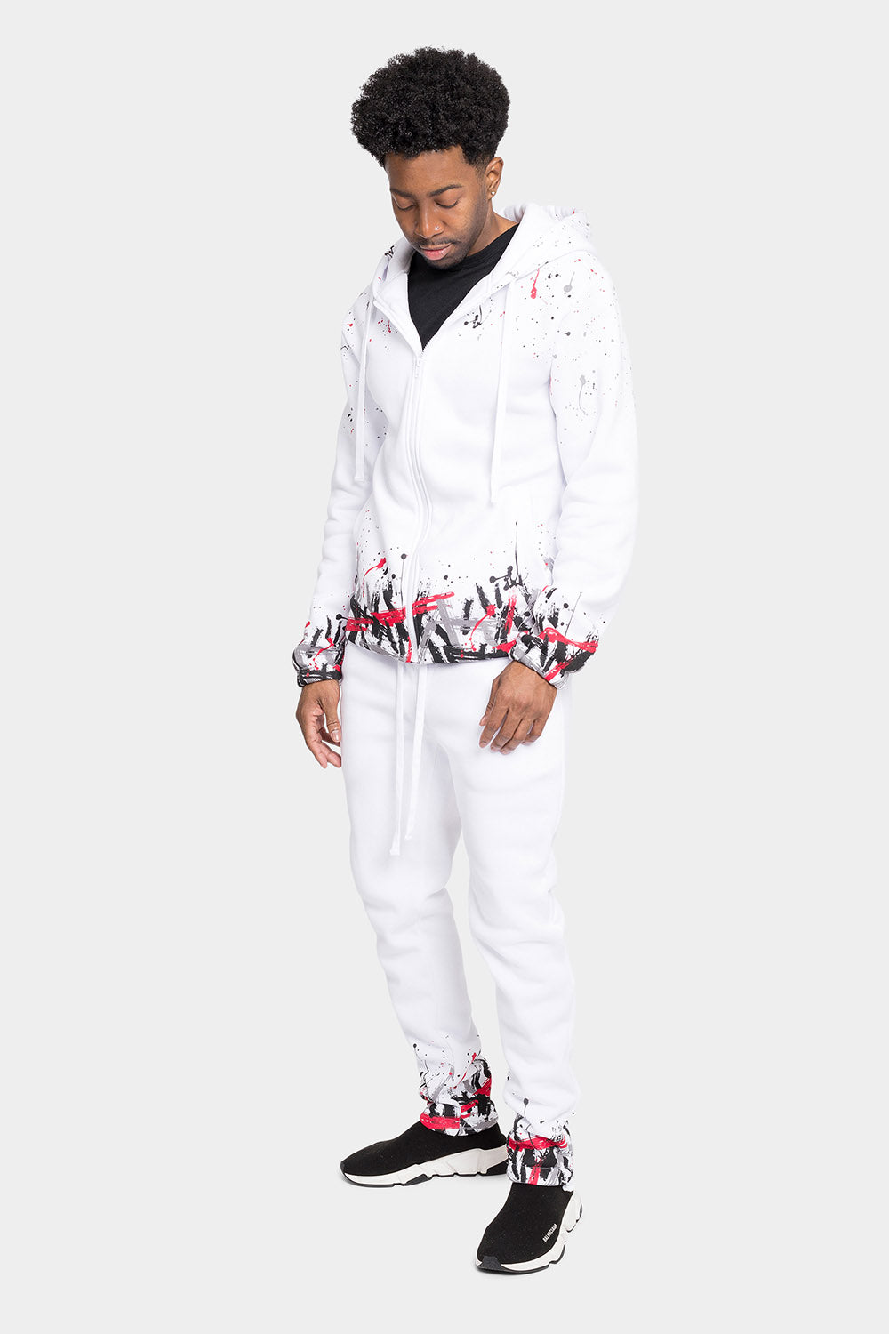 Paint Splatter Fleece Tracksuit