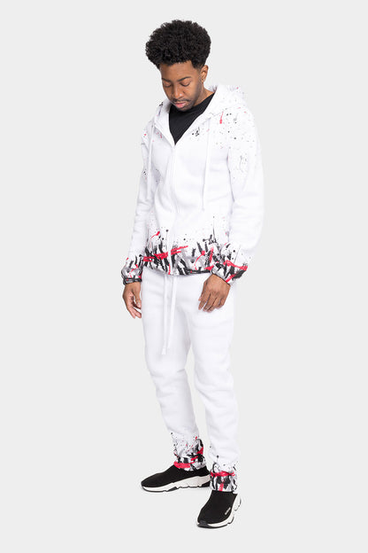 Paint Splatter Fleece Tracksuit