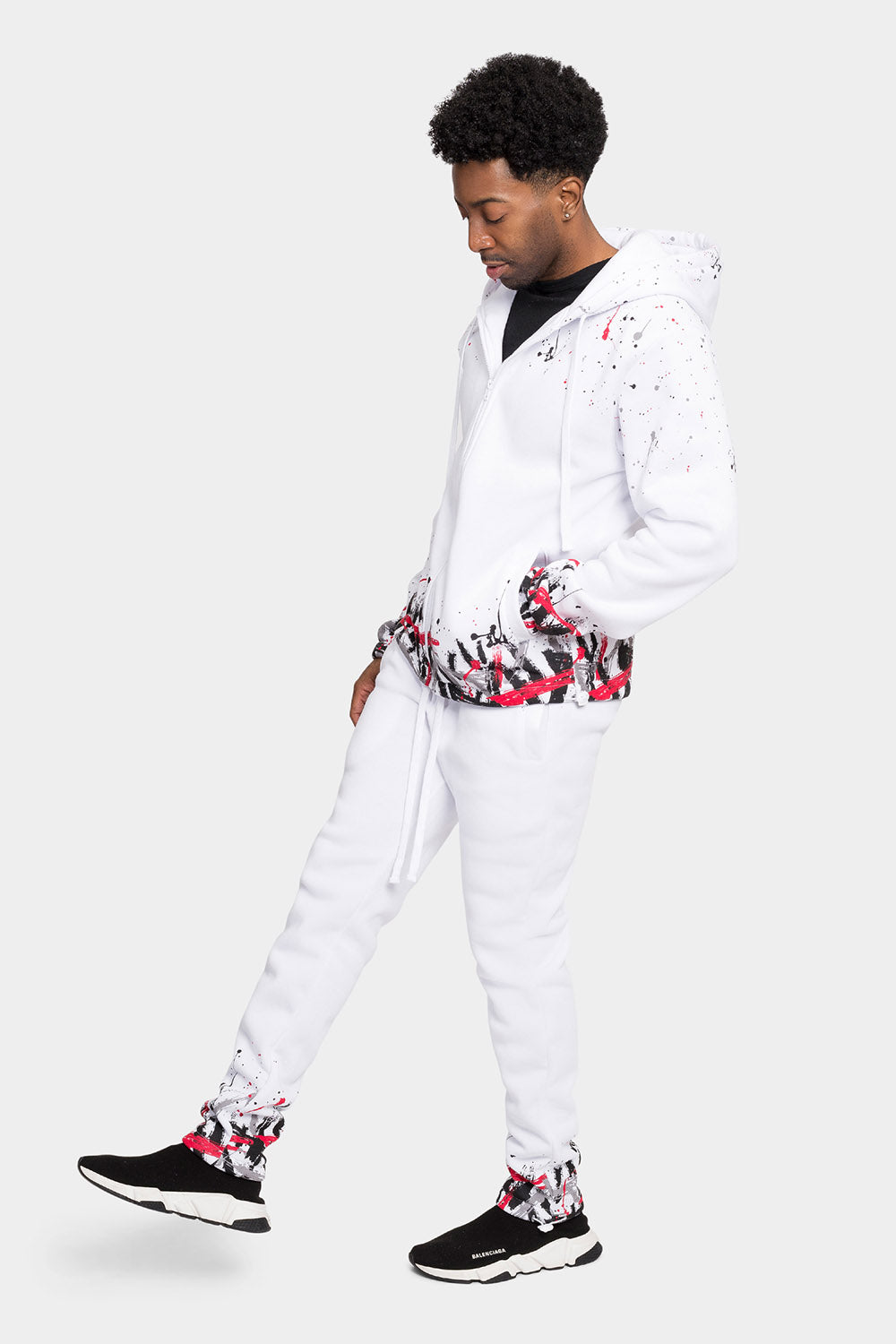 Paint Splatter Fleece Tracksuit