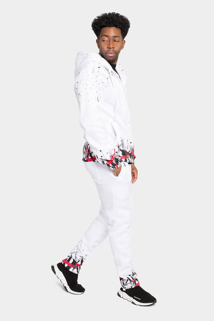 Paint Splatter Fleece Tracksuit