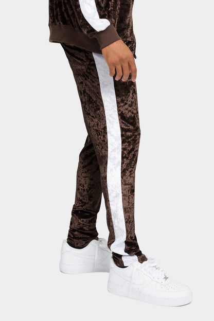 Accented Velour Track Suit