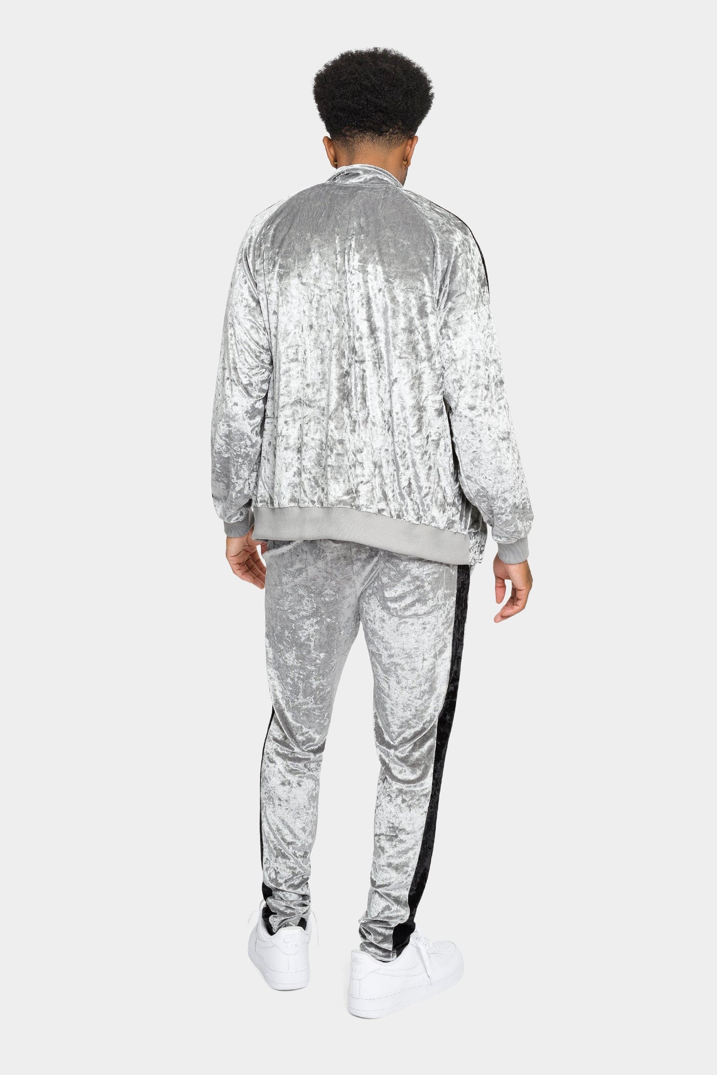 Accented Velour Track Suit