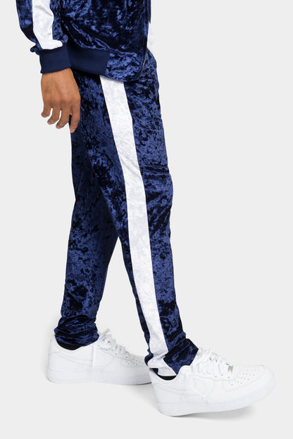 Accented Velour Track Suit