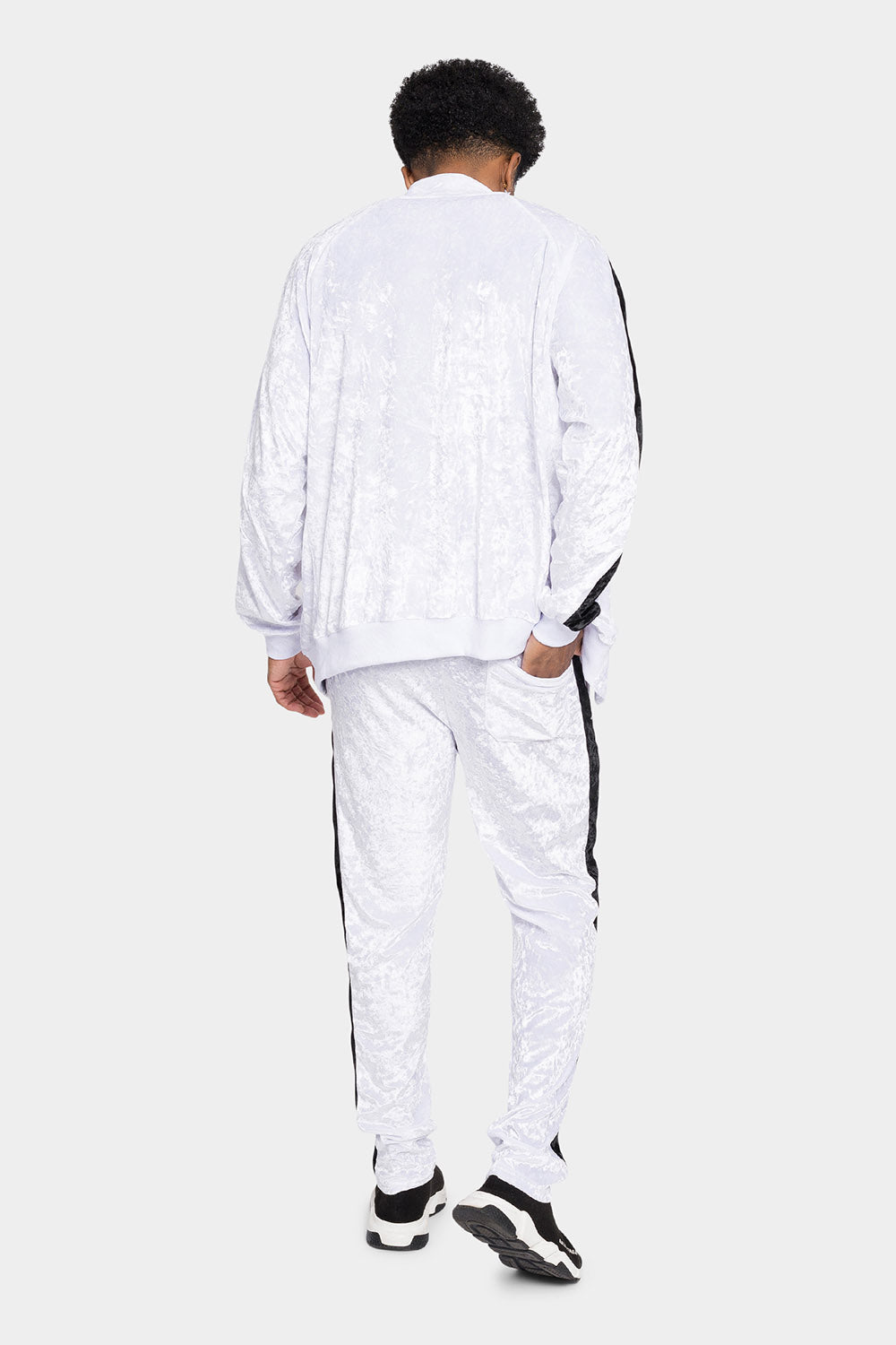 Accented Velour Track Suit