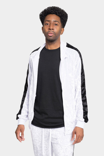 Accented Velour Track Suit