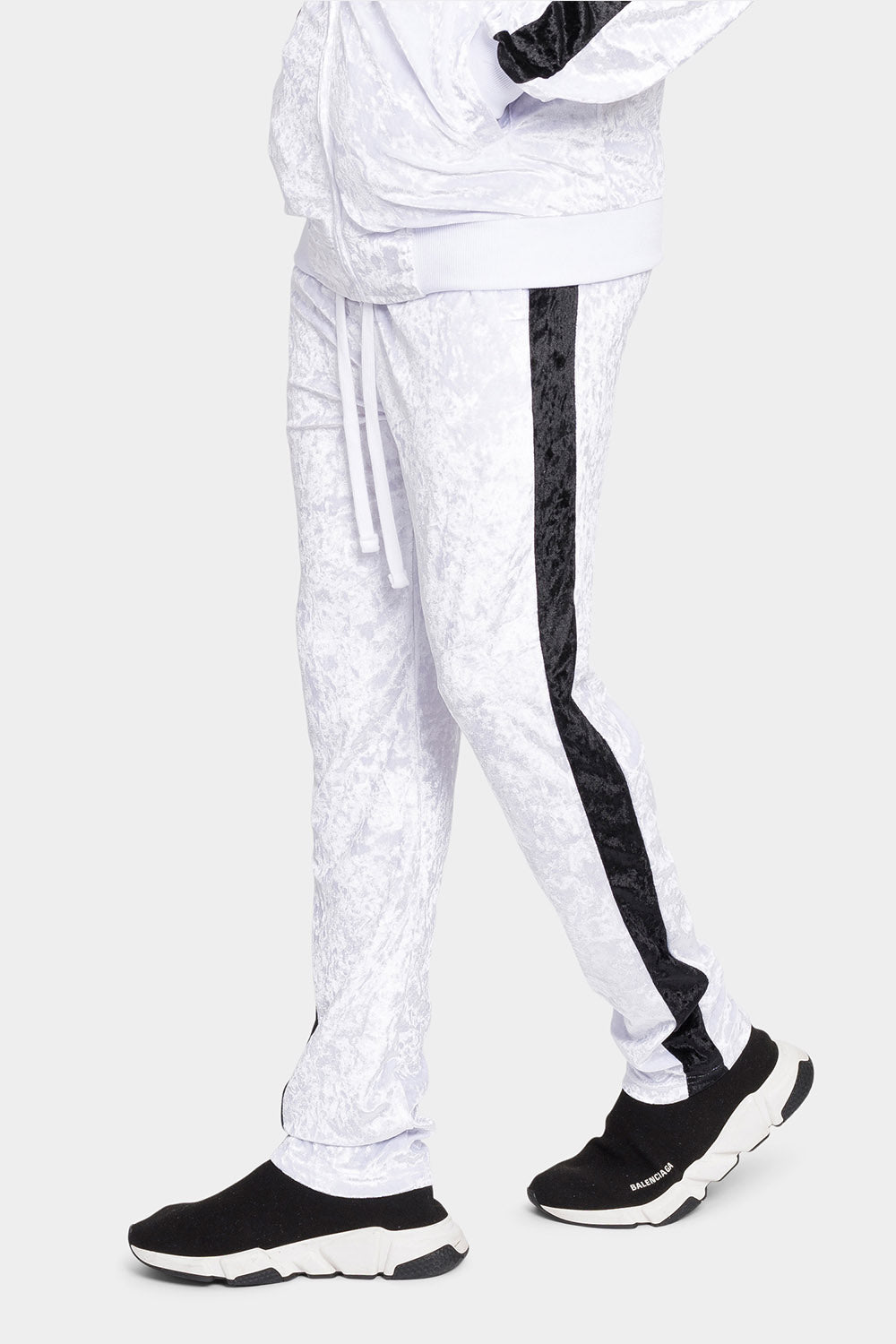 Accented Velour Track Suit