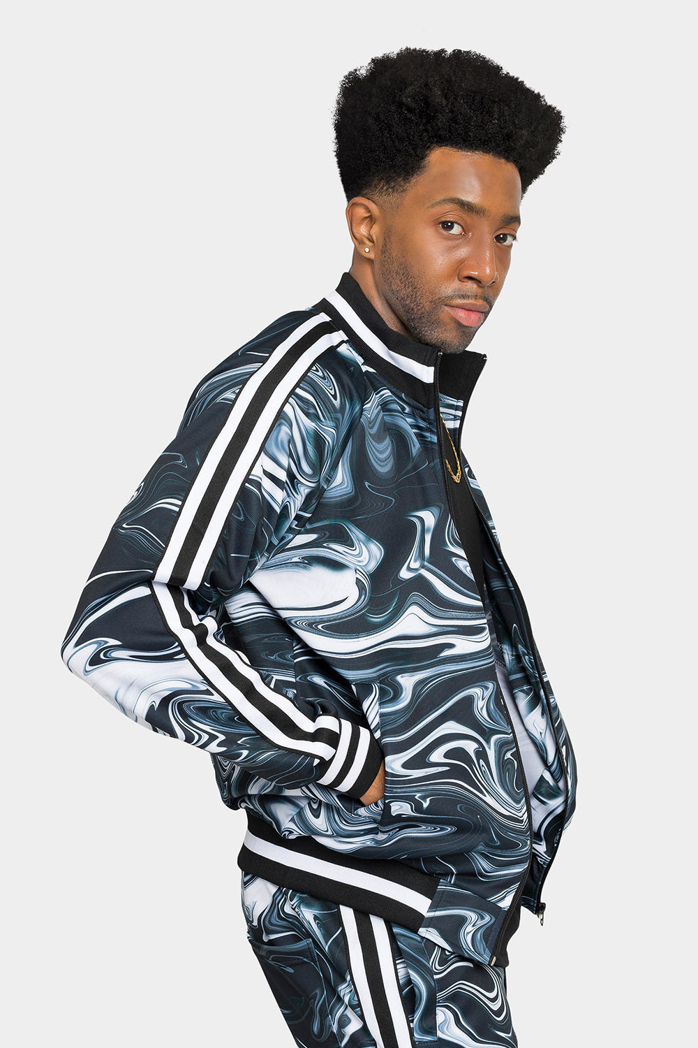 Smoky Marble Track Suit Set
