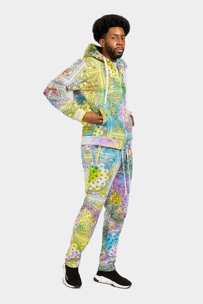 Bandana Paisley Tie Dye Track Suit