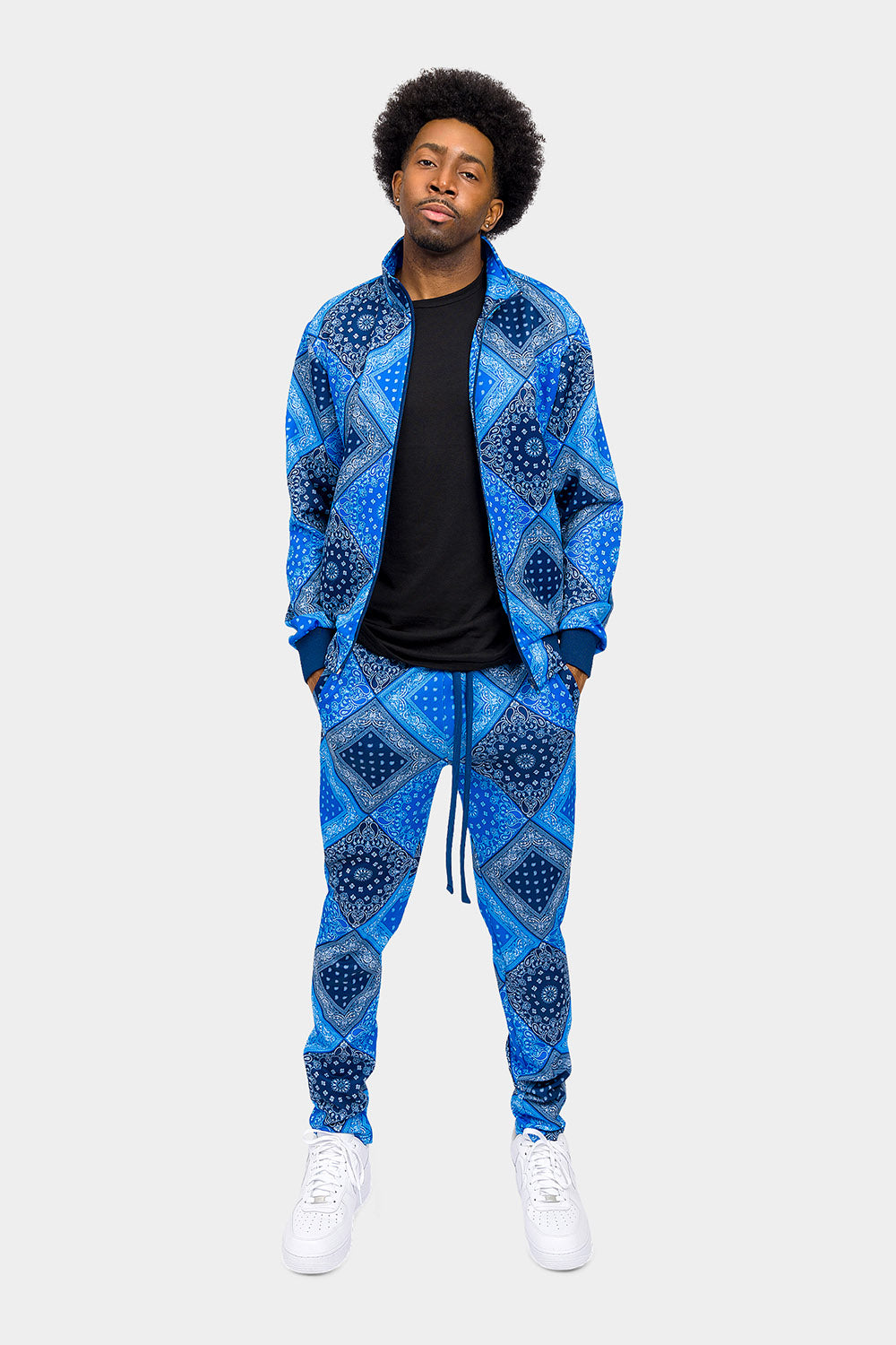 All Over Bandana Pattern Track Suit